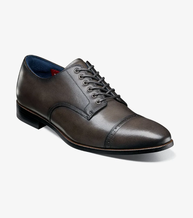 Stacy Adams Shoes William Cap Toe Oxford Gray Size 10.5