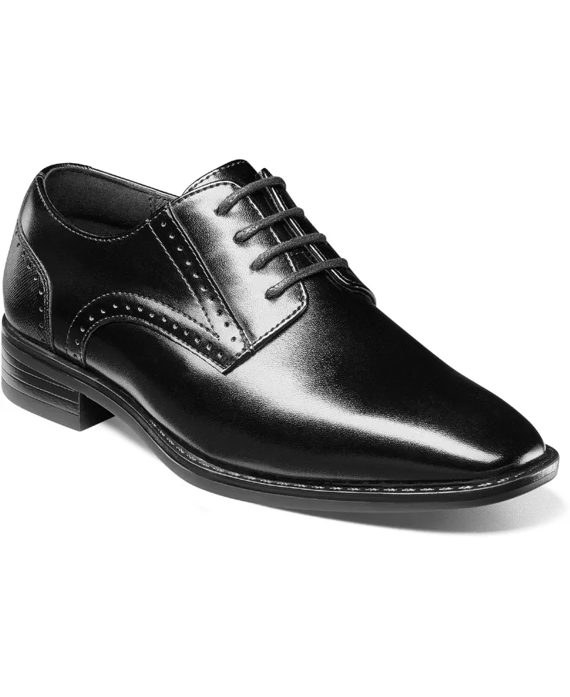 Stacy Adams Little Boys Kalvin Jr. Plain Toe Oxford Shoes - Black