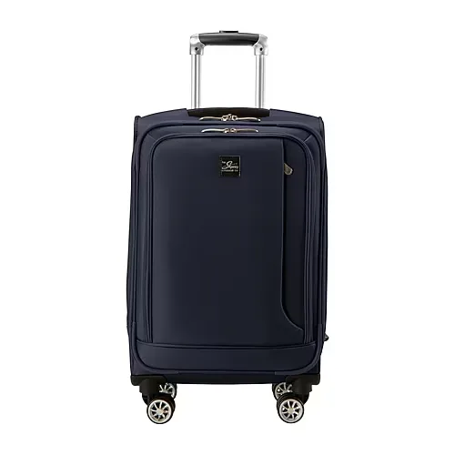 Skyway Chesapeake 4.0 20 Inch Softside Expandable Lightweight Carry-On Spinner Luggage, One Size, Blue