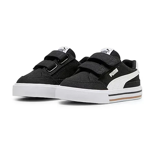 PUMA Court Classic Vulc Toddler Boys Sneakers, 7 Medium, Black