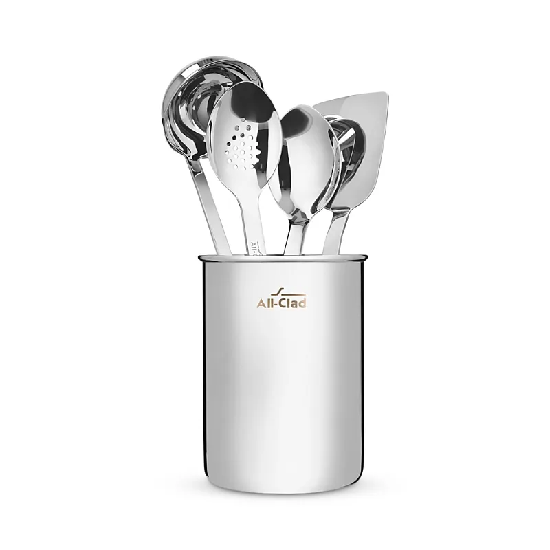 All-Clad Stainless Steel 5-Piece Tool Set & Caddy