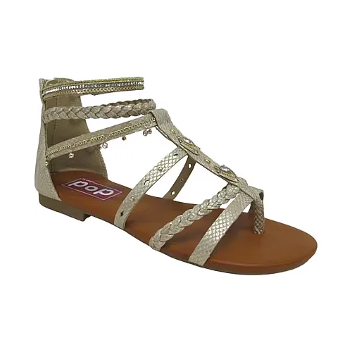 Pop Womens Miraya Strap Sandals, 11 Medium, Yellow