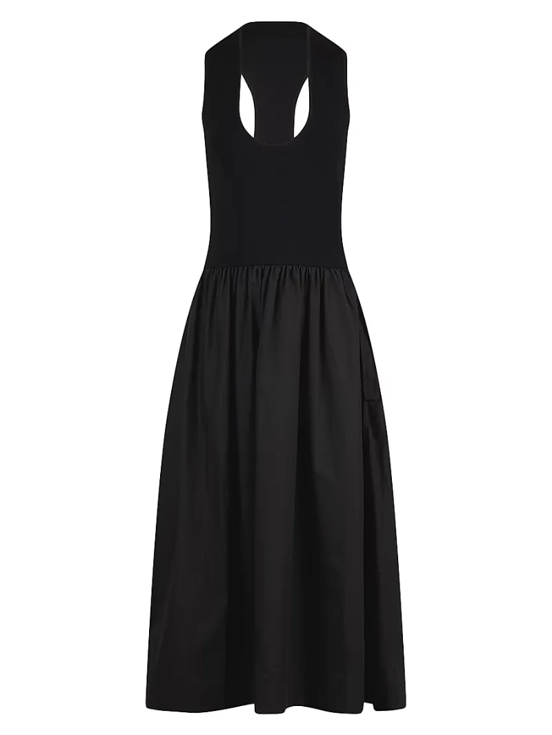 Women's Belle Combo Tank Midi-Dress - True Black - Size XS