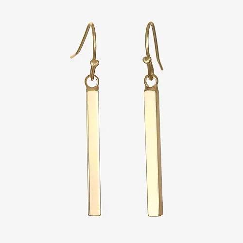 Bijoux Bar Delicates Womens Drop Earrings, One Size, Yellow