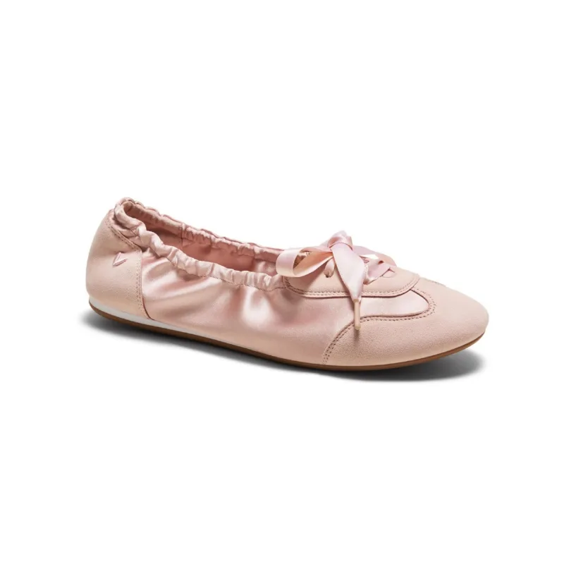 Vivaia Women's Yanka Round-Toe Satin Sneakerina - Peach blush