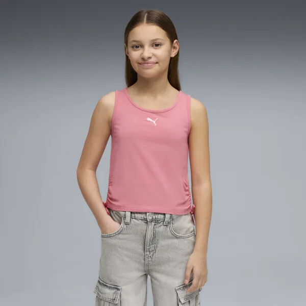Playera PUMA Essentials Knotted para Adolescentes en Talle 11-12Y Wild Rosa
