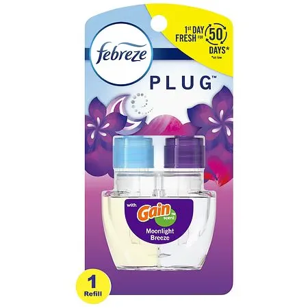 Febreze Plug In Air Freshener, Odor-Fighting Scented Oil Refill with Gain - 1.0 ea