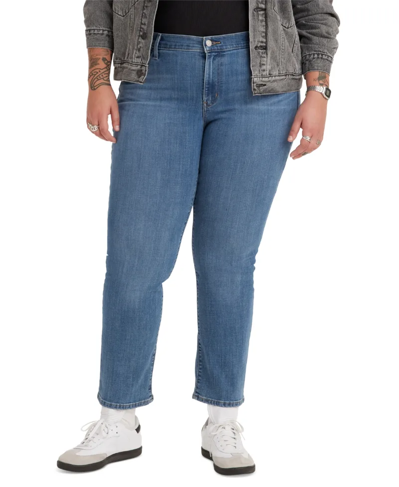 Levi's Trendy Plus Size Classic Straight Leg Jeans - Lapis Speed