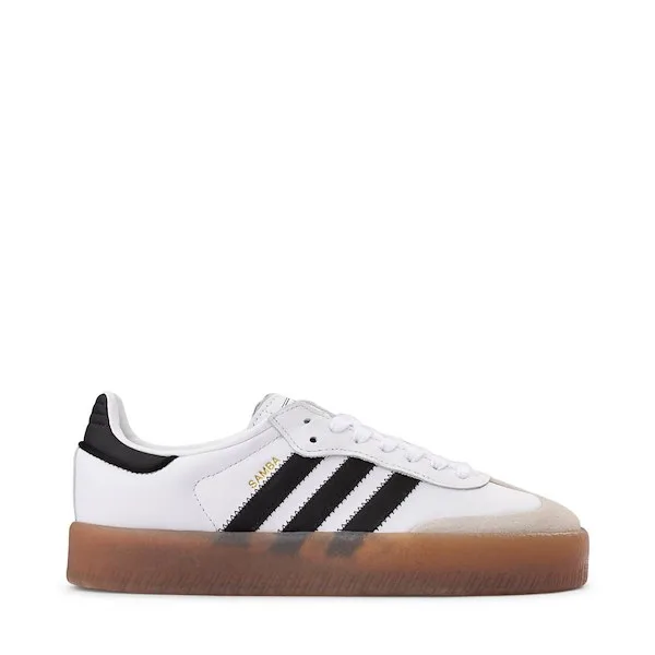 Womens adidas Sambae Athletic Shoe - White / Core Black / Gold Metallic