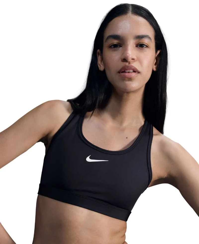 Nike Women's Swoosh Padded Sports Bra - Black
