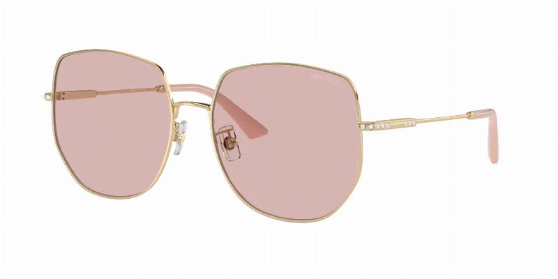 JIMMY CHOO Woman Sunglasses JC4006BD  -  Frame color: Pale Gold, Lens color: Pink