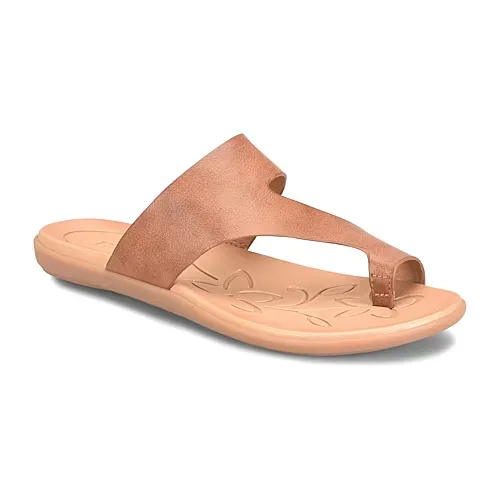 BOC by Born Womens Hazy Toe Ring Strap Flat Sandals, 7 Medium, Beige