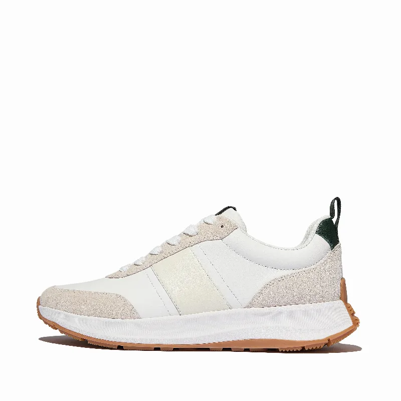 F-MODE Flow Mens Leather/Suede Sneakers