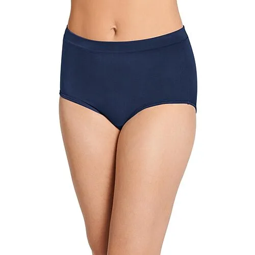Jockey Cotton Stretch Brief Panty - 1556, 8, Blue