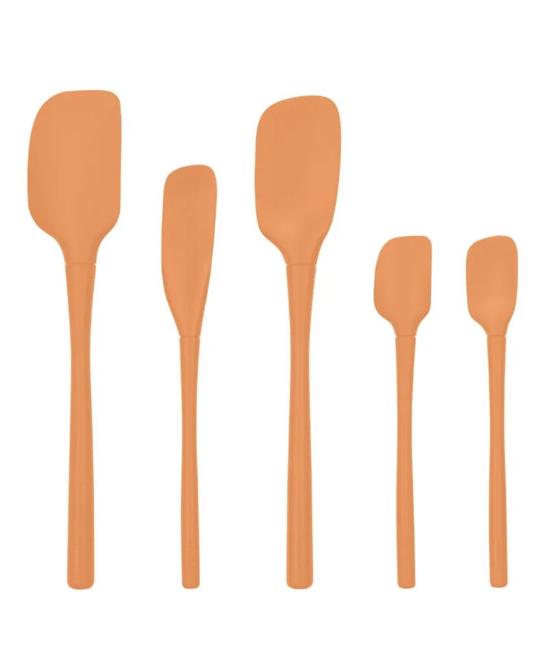 Tovolo Flex-Core 5-Pc. All Silicone Spatula Set - Apricot