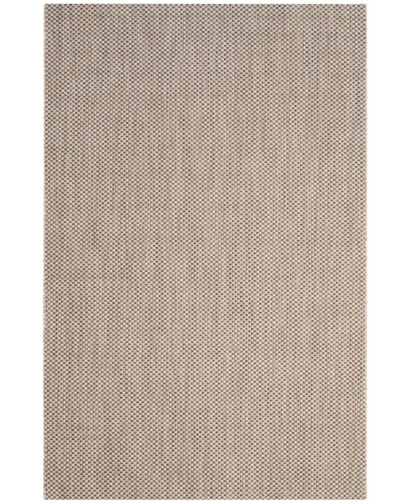 Safavieh Courtyard CY8521 Beige and Brown 5'3" x 7'7" Sisal Weave Outdoor Area Rug - Beige