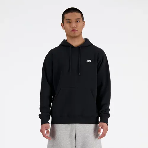 New Balance Men's Sport Essentials Fleece Hoodie - Black/White (Size M)
