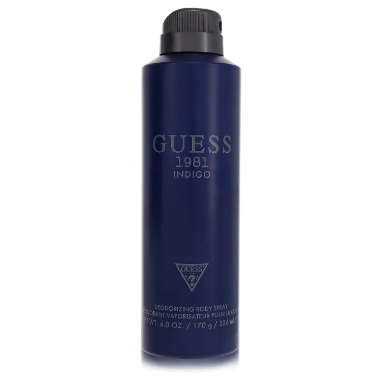 Guess 1981 Indigo Cologne by Guess 6 oz Body Spray for Men