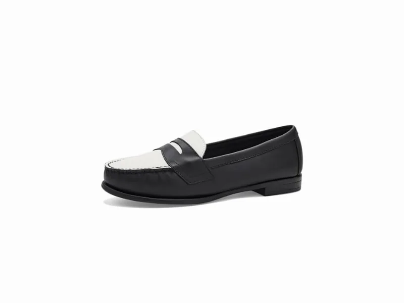 Eastland 1955 Edition Classic II Women's Slip-on Dress Shoes Black/White : 6.5 M, Leather