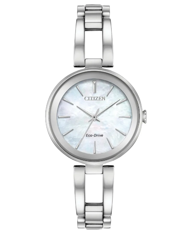 Citizen Women's Eco-Drive Axiom Stainless Steel Bracelet Watch 28mm - Silver