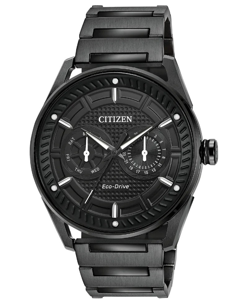 Citizen Drive from Citizen Eco-Drive Men's Black Stainless Steel Bracelet Watch 42mm - Black