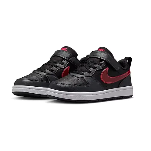 Nike Court Borough Low Little Kid Boys Sneakers, 1 Medium, Black