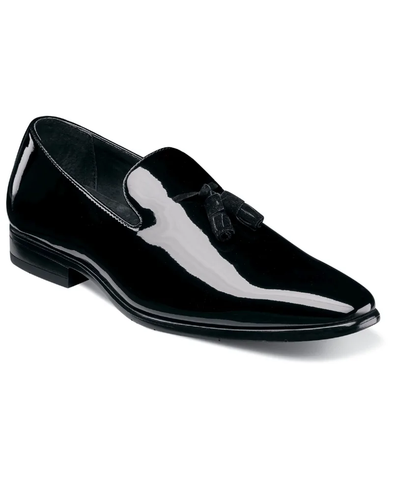 Stacy Adams Men's Phoenix Patent Leather Slip-on Loafer - Black Patent