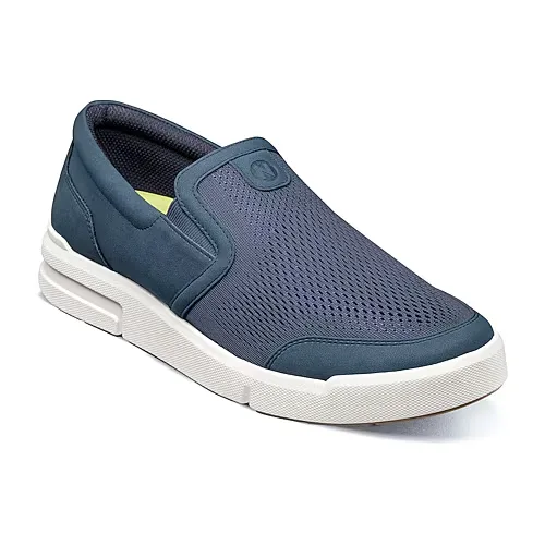 Nunn Bush Kore City Rally Mens Moc Closed Toe Slip-On Shoe, 11 Wide, Blue