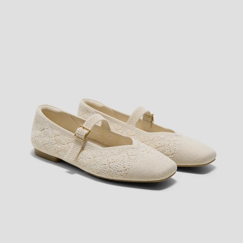 VIVAIA Square-Toe Mary Jane (Margot Mary Jane)|PALE APRICOT FLORAL|US 6.5
