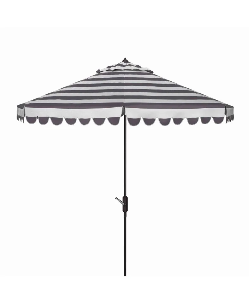 Vienna 11' Crank Umbrella - Black, White
