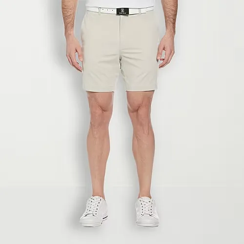 PGA TOUR Mens 7" Mid Rise Golf Short, 30, Beige