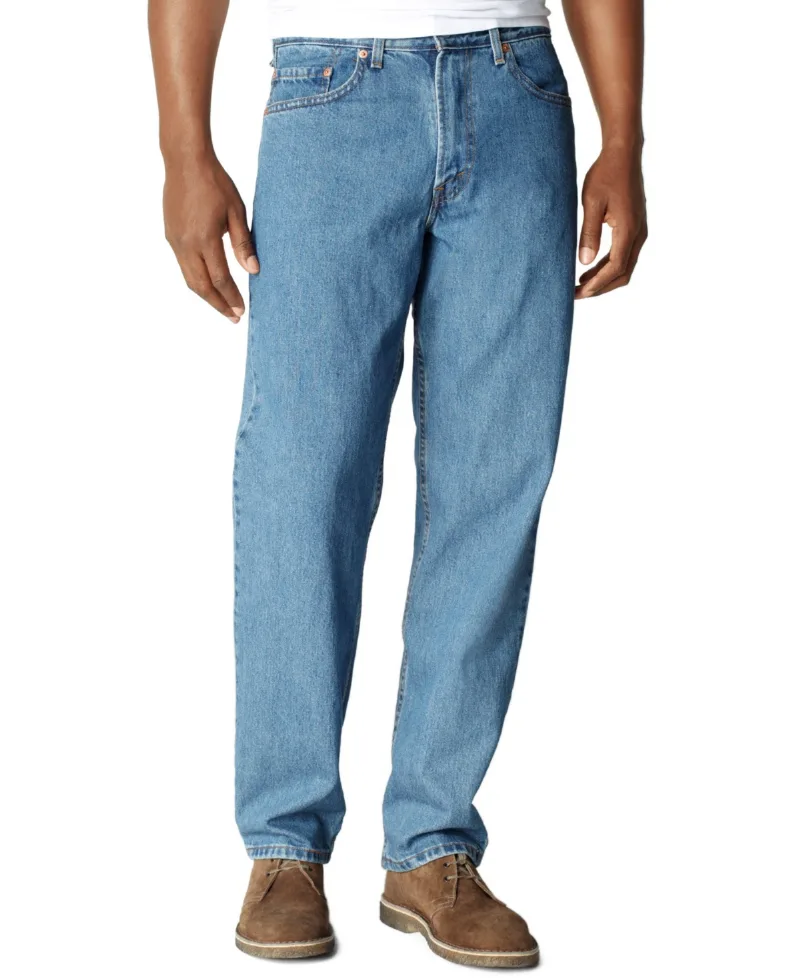 Levi's Men's Big & Tall 550 Relaxed Fit Non-Stretch Jeans - Medium Stonewash