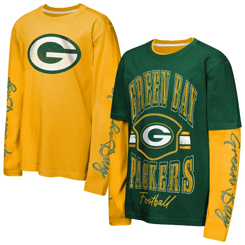 Youth Outerstuff Green Green Bay Packers Motion Combo Set