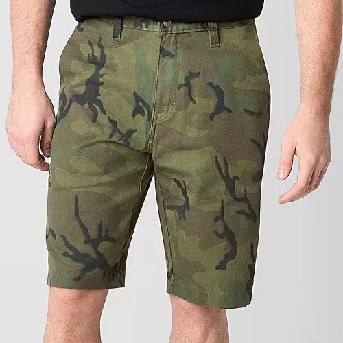 VOLCOM Vmonty Stretch 22 10" Mens Chino Short, 29, Green