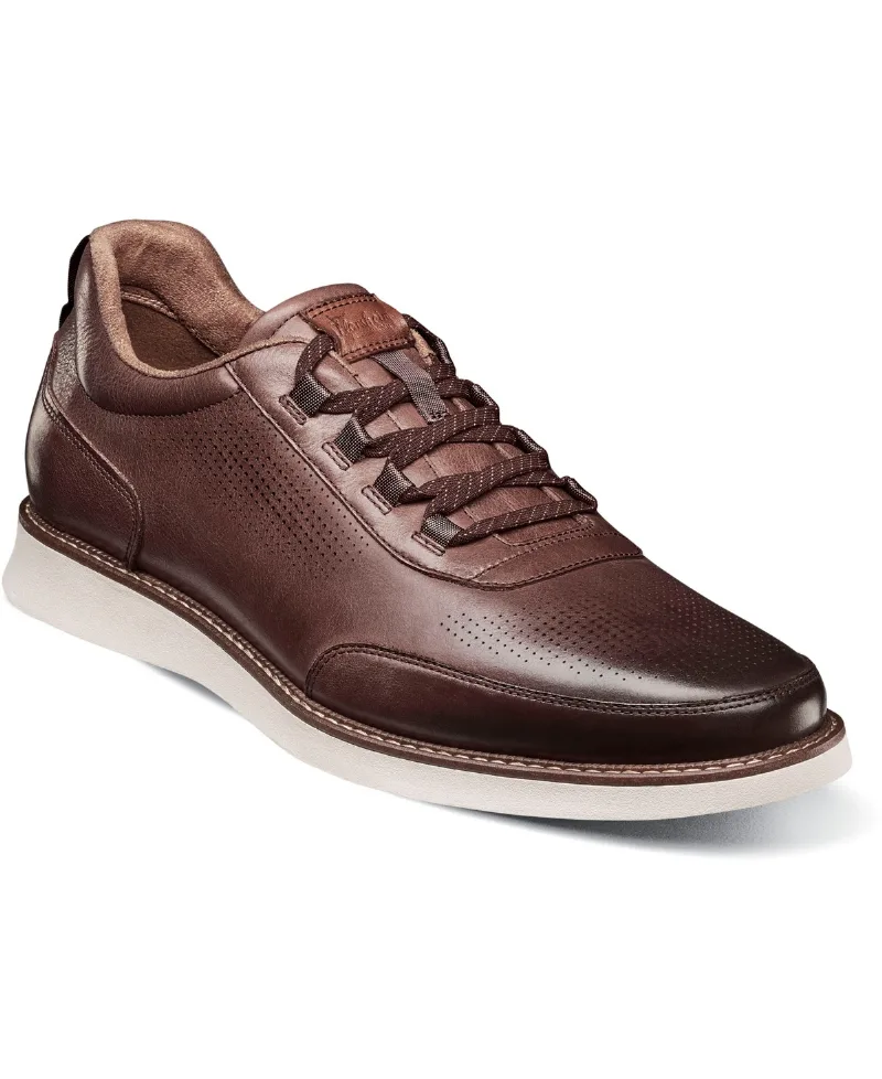 Florsheim Men's Launch Elastic Lace Slip On Sneaker - Brown