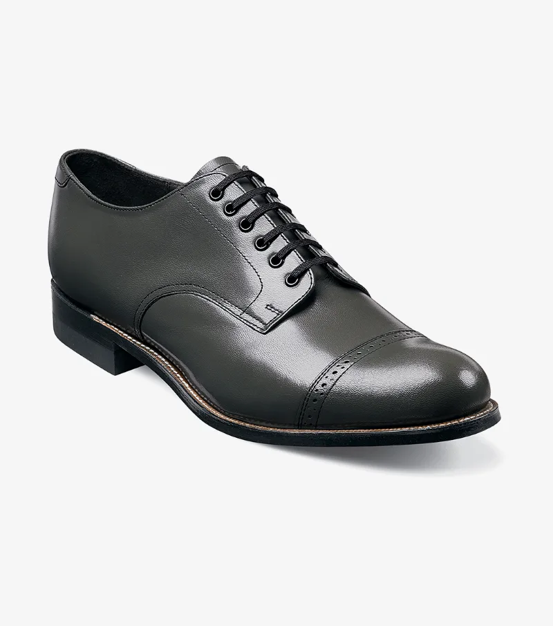Stacy Adams Shoes Madison Cap Toe Oxford Steel Gray Size 9.5