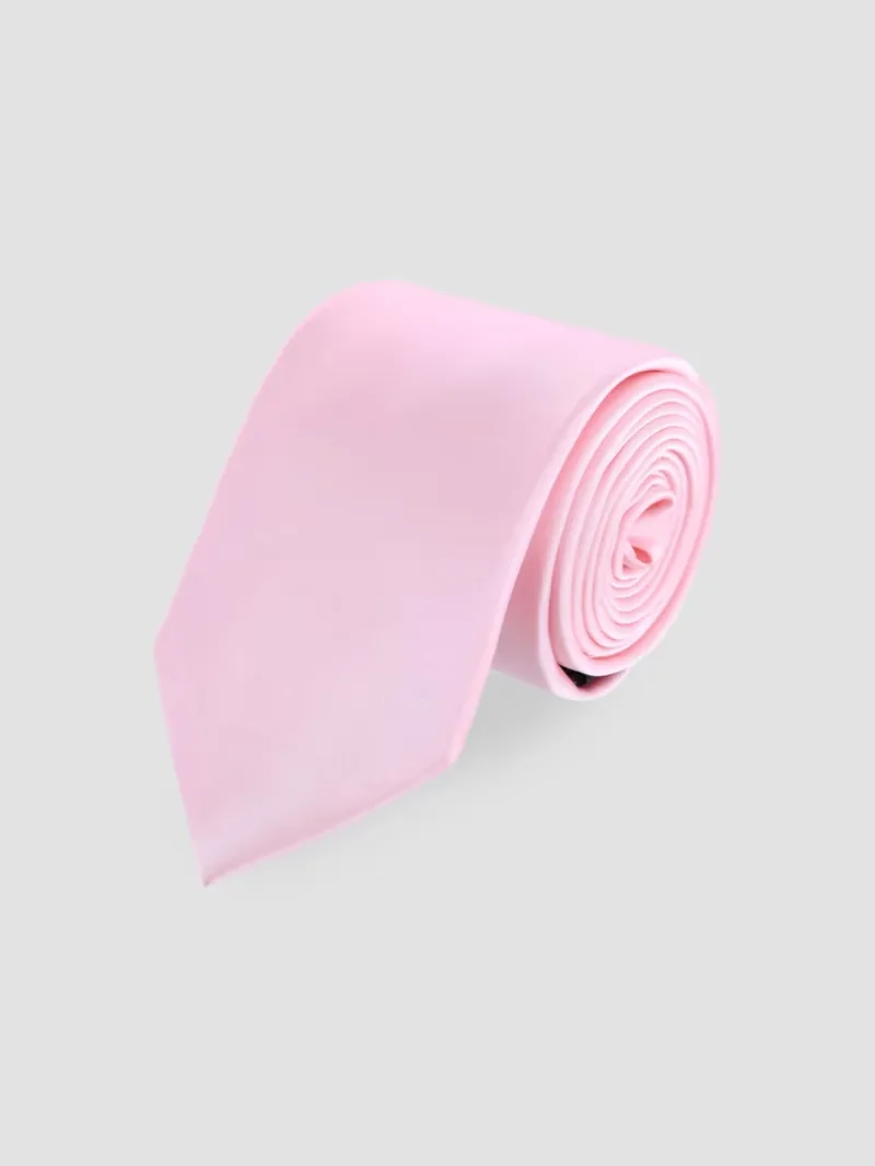 Men Silk Neck Tie - Pink