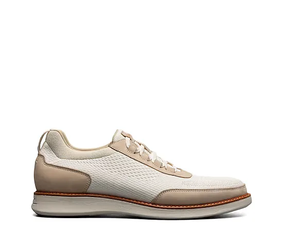 Florsheim Men's Launch Knit Elastic Lace Moc Toe Slip On Sneaker