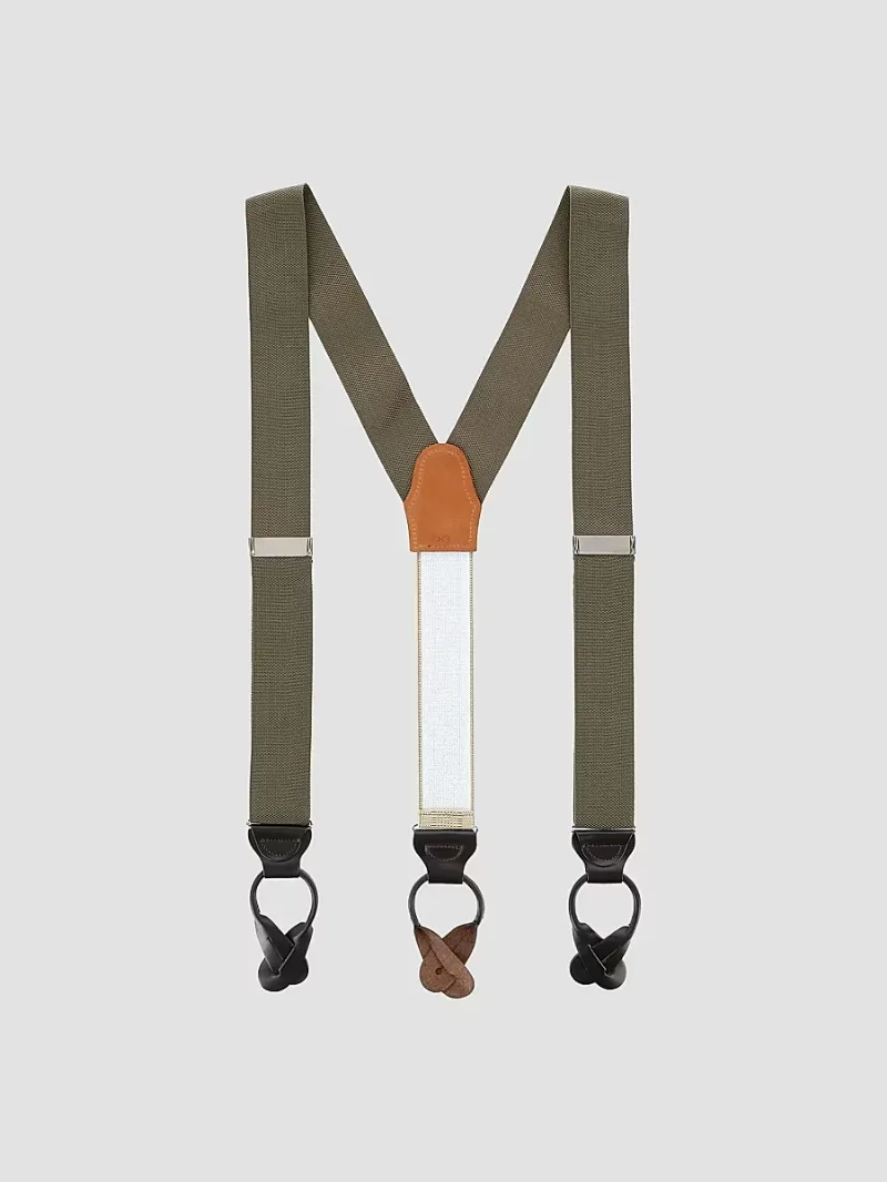 Men The Hudson Brace Suspenders - Buff Khaki