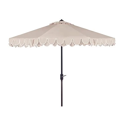 Safavieh Elegant Patio Collection Patio Umbrella, One Size, Beige
