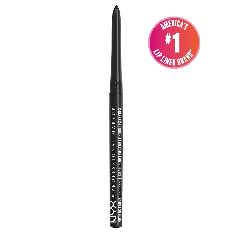 NYX Professional Makeup Retractable Lip Liner Pencil | Black Lips