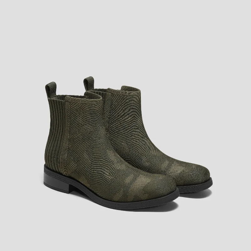 VIVAIA Square-Toe Ankle Chelsea Boots (Celina)|DARK CAMO|US 5