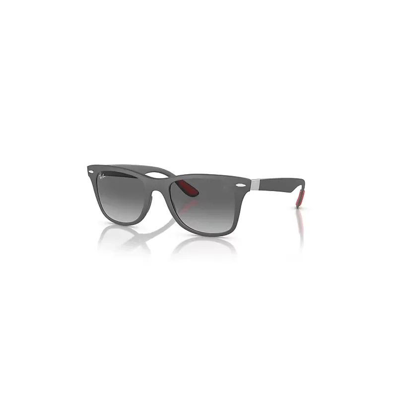 Ray-Ban Scuderia Ferrari Monaco Ltd | Customized By Charles Leclerc Sunglasses Grey Frame Grey Lenses 52-20