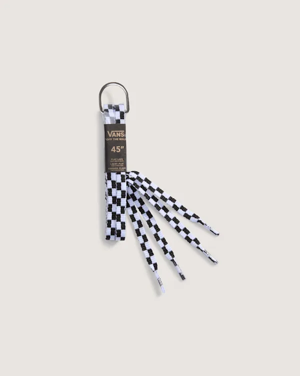 Vans - Lacci spessi Checkerboard Vans, Uomo, Nero, Taglia: M - (114 cm)