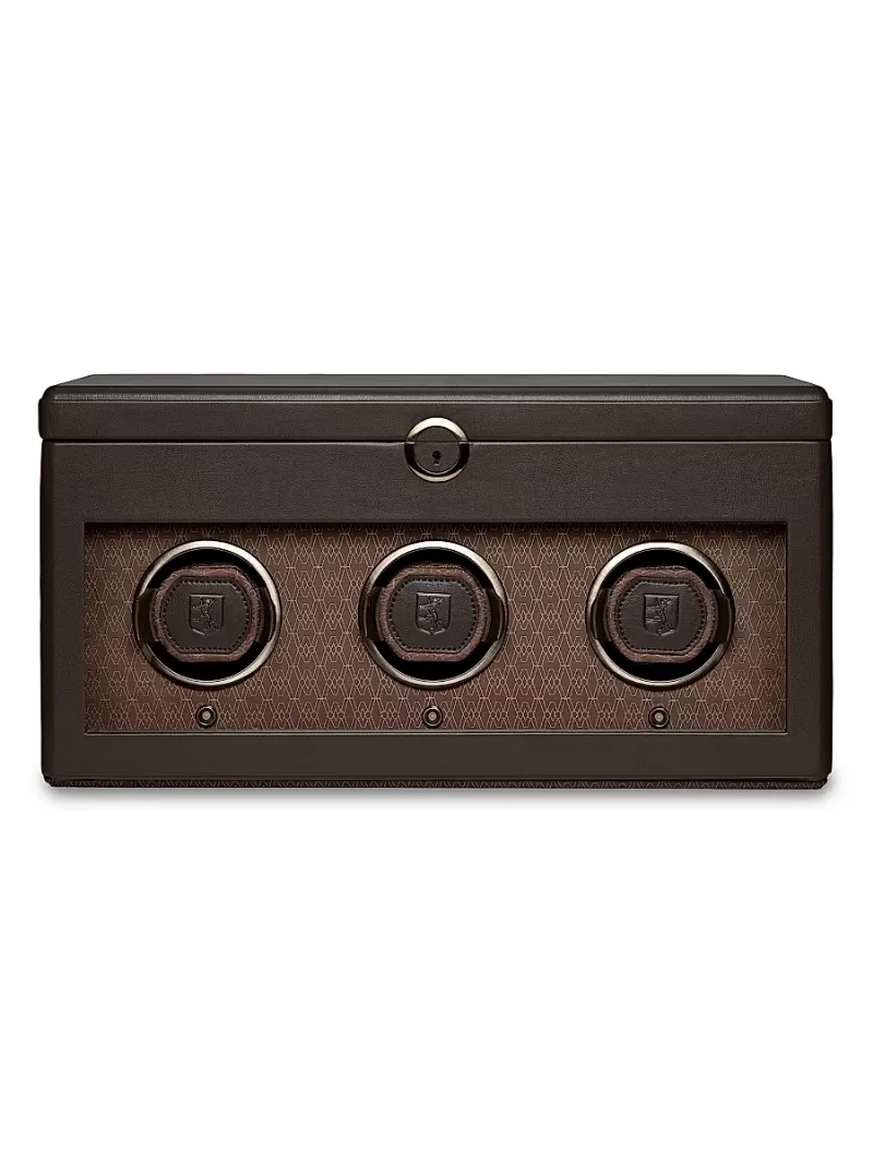 Earth Triple Watch Winder - Coffee