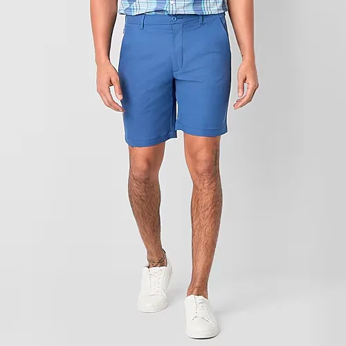 St. John's Bay Performance Mens 9" Moisture Wicking Golf Short, 40, Blue