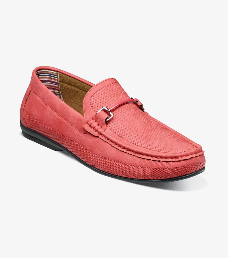Stacy Adams Shoes Colton Moc Toe Bit Slip On Red Size 14