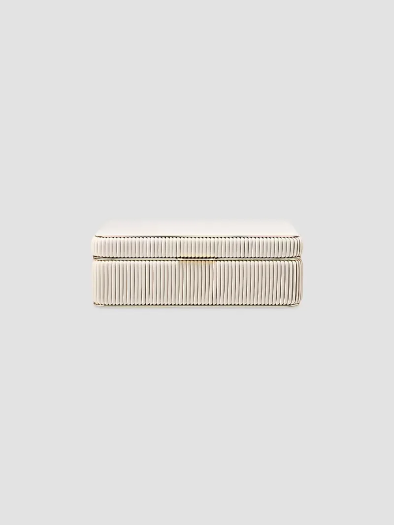 Wolf Bella Jewelry Box - Bone - Size Large