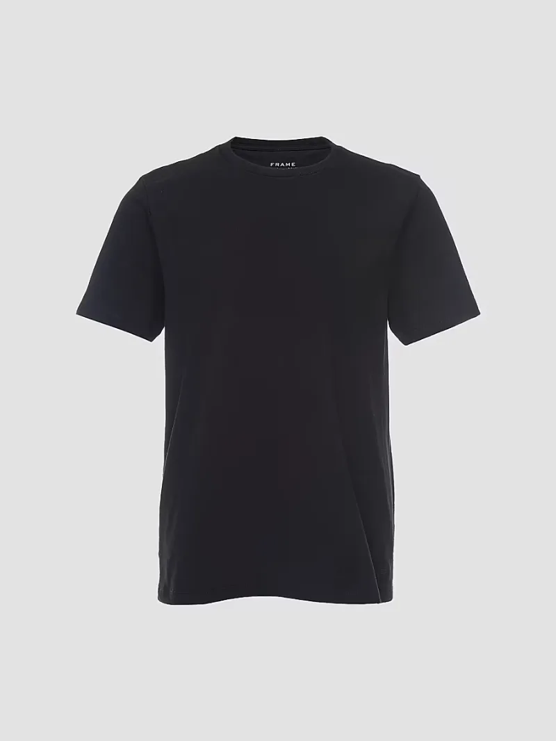 FRAME Men's Short-Sleeve Cotton T-Shirt - Noir - Size XL