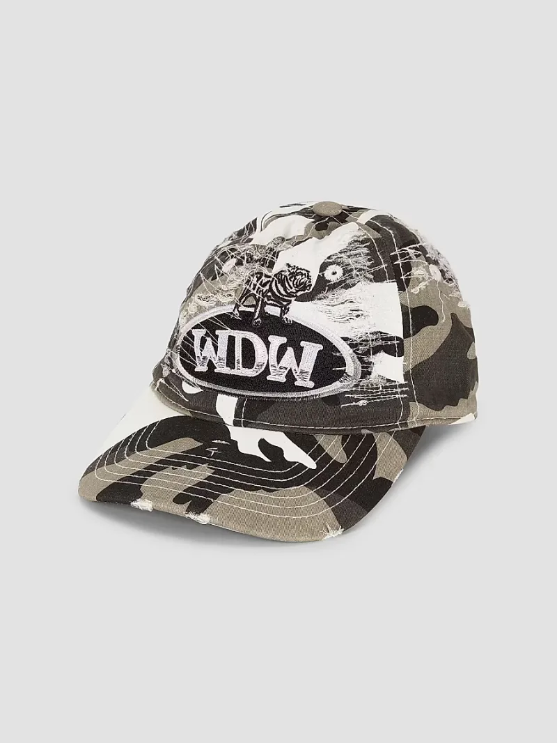 Who Decides War Men's Dale Camo Cotton Baseball Cap - Vintage Grey Multi
